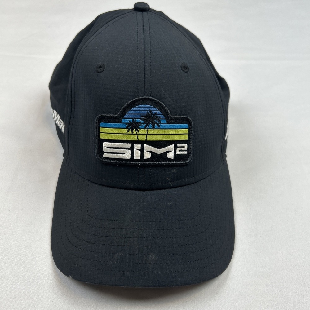 Taylor Made Sim 2 Golf Black Adjustable Hat Excellent